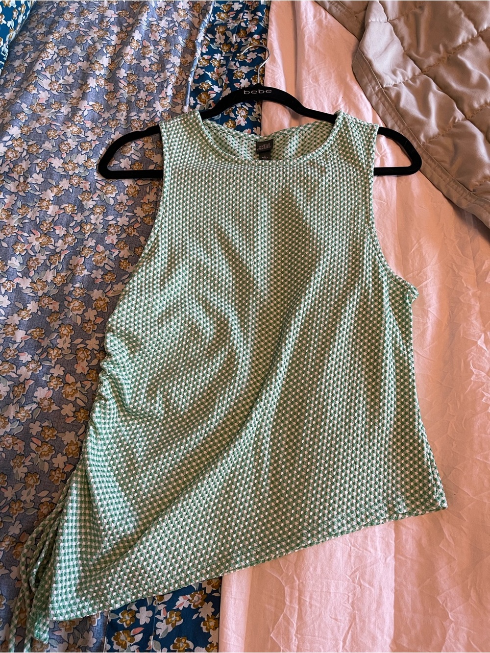 wild fable Green Textured Sleeveless Tank